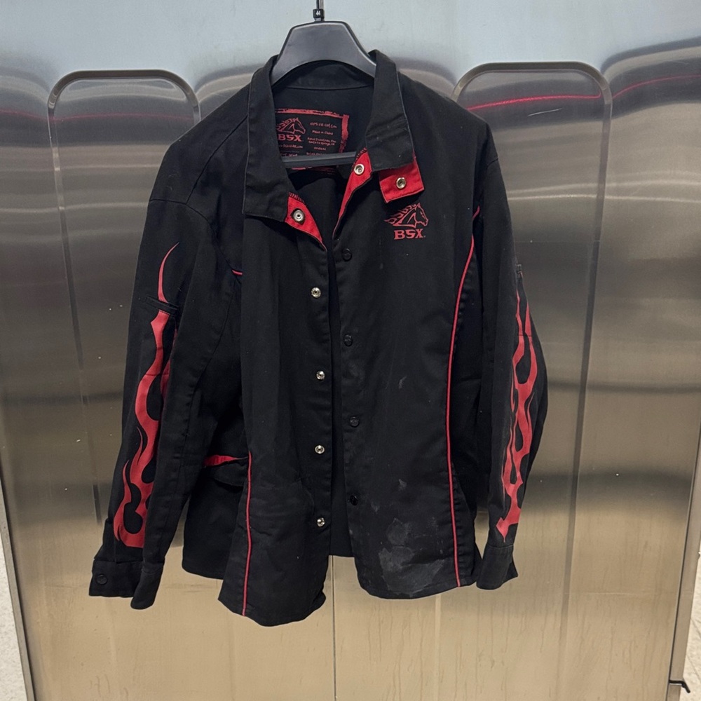 Black and Red Bomber Jacket